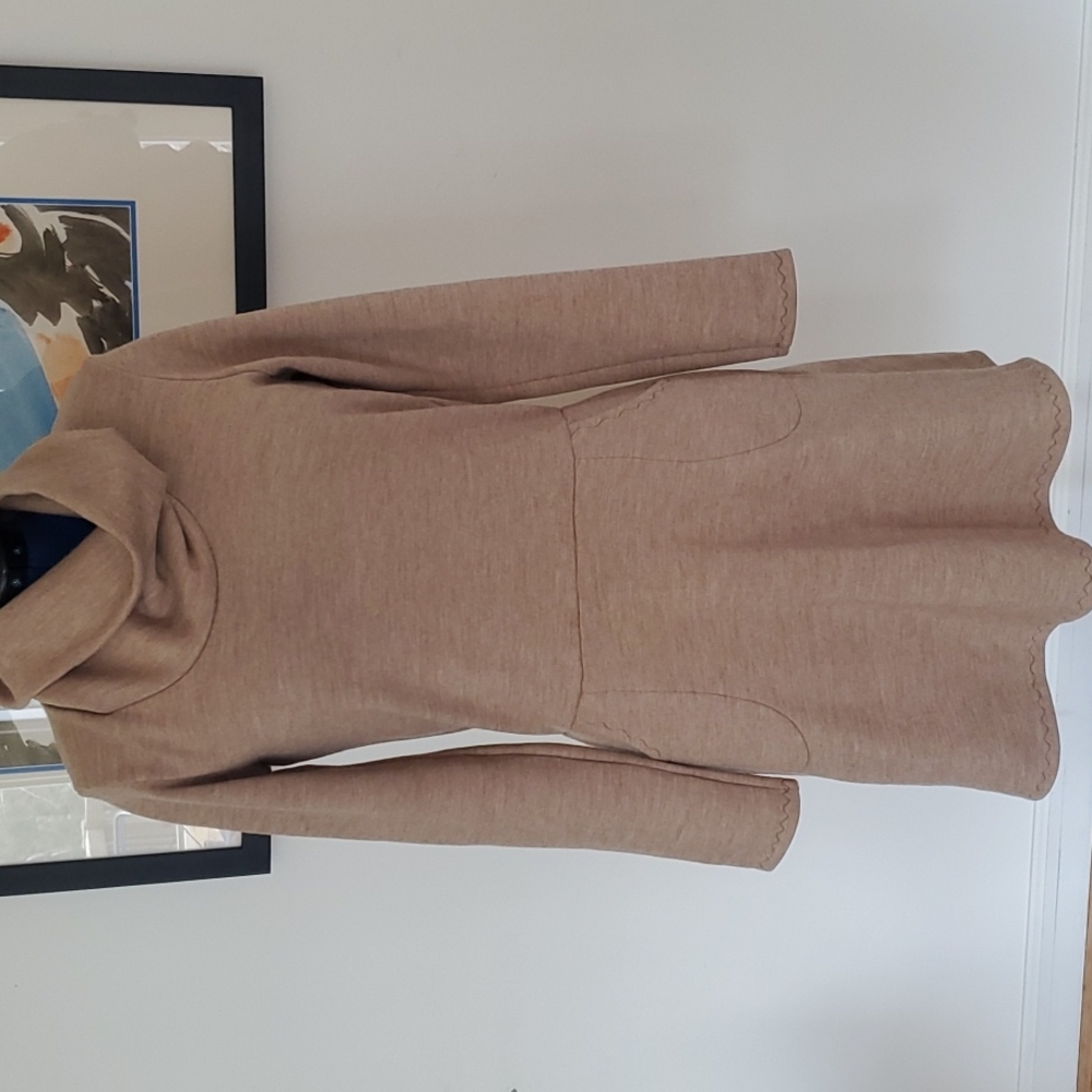 Cute WoollenMoss Cowl Neck Merino Dress